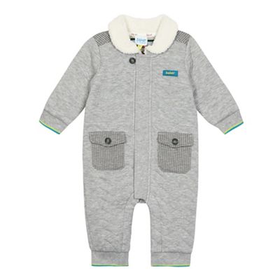 Baker by Ted Baker Baby boys' grey quilted all in one